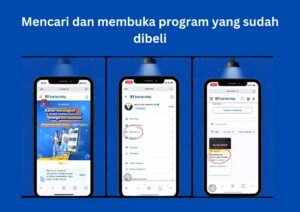 Mencari dan membuka program yang telah dibeli